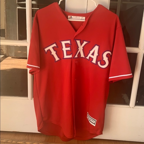 texas rangers jersey red